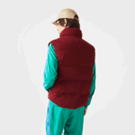 Lacoste אפוד מכסה המנוע מתקפל DZ4D0D1258 בורדו zs1 גברים - Image 3