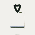 Lacoste אפוד סוודר סרוג בכבלים מכותנה אורגנית DZ4D0D504 לבן r1t גברים