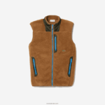 Lacoste אפוד צמר שרפה DZ4D0D1262 ירוק חאקי חום 89f גברים - Image 4