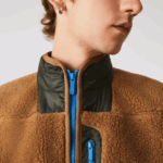 Lacoste אפוד צמר שרפה DZ4D0D1262 ירוק חאקי חום 89f גברים - Image 6