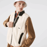 Lacoste אפוד צמר שרפה DZ4D0D1263 לבן חאקי ירוק u9n גברים