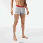 Lacoste ארגזים מודפסים מכותנה מתיחה 3 חבילות DZ4D0D503 כתום אפור chine לבן tti גברים - Image 2