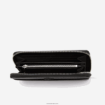 Lacoste ארנק גדול מעור פיקה עם רוכסן chantaco DZ4D0D2891 שחור 000 נשים - Image 3
