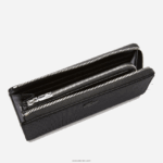 Lacoste ארנק מעור פיקה מט רוכסן שאנטאקו DZ4D0D2827 שחור 000 נשים - Image 3