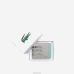 Lacoste ארנק מתקפל בטנה ניגודית DZ4D0D1989 סימנט פלוריד נואר l69 גברים - Image 3