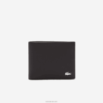 Lacoste ארנק עור פיצג'רלד שישה כרטיסים DZ4D0D1952 חום כהה 028 גברים
