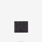 Lacoste ארנק קנבס מונוגרמה קטן בתערובת DZ4D0D2044 מונוגרמה נואר גרי H45 גברים