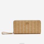 Lacoste ארנק רוכסן בהדפסת מונוגרמה DZ4D0D2773 viennois בז 'l01 נשים