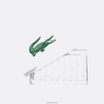 Lacoste ארנק רוכסן בהדפסת מונוגרמה DZ4D0D2775 mono farine panorama l58 נשים - Image 4