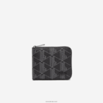 Lacoste ארנק רוכסן קטן בהדפס מונוגרמה DZ4D0D2126 מונוגרמה נואר גרי H45 גברים