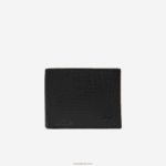 Lacoste ארנק שלוש כרטיסים מעור שאנטקו פיקה DZ4D0D2063 שחור 000 גברים