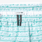 Lacoste בגד ים בהדפס דו גוונים DZ4D0D525 ירוק בהיר cr5 גברים - Image 7