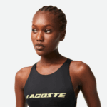 Lacoste בגד ים ממוחזר מפוליאסטר אחד DZ4D0D2459 שחור 031 נשים - Image 2