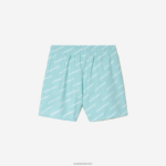 Lacoste בגד ים ממוחזר מפוליאסטר מודפס DZ4D0D3108 מנטה lgf בנים - Image 5
