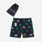 Lacoste בגד ים מרופדת רשת DZ4D0D1670 כחול כהה לבן qrn גברים - Image 6