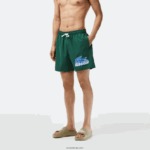 Lacoste בגד ים מתייבש במהירות עם תיק נסיעות DZ4D0D519 ירוק 132 גברים - Image 2