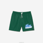 Lacoste בגד ים מתייבש במהירות עם תיק נסיעות DZ4D0D519 ירוק 132 גברים - Image 4