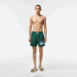 Lacoste בגד ים מתייבש במהירות עם תיק נסיעות DZ4D0D519 ירוק 132 גברים