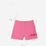 Lacoste בגד ים עם פס לוגו ייבוש מהיר DZ4D0D527 ורוד 2r3 גברים - Image 3