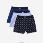 Lacoste בוקסר כותנה רך במיוחד 3 חבילות DZ4D0D1578 ווק כחול כהה גברים - Image 4