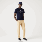 Lacoste גביע הנשיאים ספורט דגל אמריקאי חולצת טריקו DZ4D0D862 כחול כהה 166 גברים - Image 2