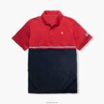 Lacoste גביע הנשיאים ספורט פולו DZ4D0D1215 אדום נייבי כחול לבן t7r גברים