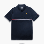 Lacoste גביע הנשיאים ספורט פולו DZ4D0D1217 כחול כהה אדום לבן t55 גברים