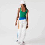 Lacoste גופיית סריג מצולעת ללא תפרים DZ4D0D2647 ירוק ldm נשים - Image 4
