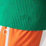 Lacoste גופיית סריג מצולעת ללא תפרים DZ4D0D2647 ירוק ldm נשים - Image 7