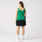Lacoste גופיית סריג מצולעת ללא תפרים DZ4D0D2647 ירוק ldm נשים - Image 10