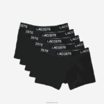 Lacoste גזעי כותנה נמתחים של 5 חבילות DZ4D0D1412 שחור 031 גברים