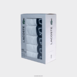 Lacoste גזעי כותנה נמתחים של 5 חבילות DZ4D0D1413 לבן 001 גברים - Image 2