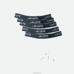 Lacoste גזעי כותנה נמתחים של 5 חבילות DZ4D0D1413 לבן 001 גברים