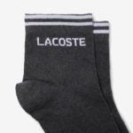 Lacoste גרב כותנה ספורטיבית בגזרה נמוכה דו-חבילה DZ4D0D1671 צ'ין אפור לבן nkj גברים - Image 2