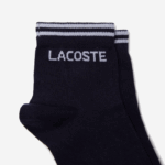 Lacoste גרב כותנה ספורטיבית בגזרה נמוכה דו-חבילה DZ4D0D1673 כחול כהה לבן 525 גברים - Image 2