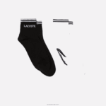 Lacoste גרב כותנה ספורטיבית בגזרה נמוכה דו-חבילה DZ4D0D1672 שחור לבן 258 גברים