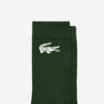 Lacoste גרבי כותנה אורגנית תוצרת צרפתית עם שתי חבילות DZ4D0D522 לבן ירוק x0n גברים - Image 2