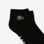 Lacoste גרבי כותנה נמתחות ממותגות ספורט DZ4D0D1675 שחור לבן 258 גברים - Image 2