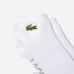 Lacoste גרבי כותנה נמתחות ממותגות ספורט DZ4D0D1674 לבן אפור chine g8k גברים - Image 2