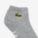 Lacoste גרבי כותנה נמתחות ממותגות ספורט DZ4D0D1677 אפור צ'ין לבן mtg גברים - Image 2