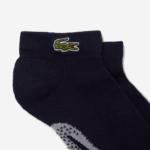 Lacoste גרבי כותנה ספורטיבית בגזרה נמוכה DZ4D0D1680 כחול כהה אפור chine kza גברים - Image 2