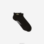Lacoste גרבי כותנה ספורטיבית בגזרה נמוכה DZ4D0D1679 שחור אפור chine snp גברים