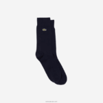 Lacoste גרביים בגזרה גבוהה של תערובת כותנה DZ4D0D1657 כחול כהה 166 גברים