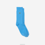 Lacoste גרביים בגזרה גבוהה של תערובת כותנה DZ4D0D1660 כחול 4xa גברים