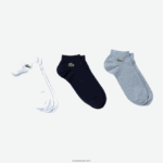 Lacoste גרביים בגזרה נמוכה 3 חבילה DZ4D0D510 סיני אפור כחול כהה לבן 5kc גברים