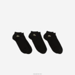 Lacoste גרביים בגזרה נמוכה 3 חבילה DZ4D0D512 שחור 8vm גברים