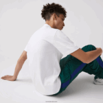 Lacoste דגלונים עם צווארון צווארון חולצת טריקו מכותנה תג DZ4D0D914 לבן 001 גברים - Image 3