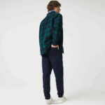 Lacoste דגלונים l badge מכנסי אימונית צמר DZ4D0D1168 כחול כהה 166 גברים - Image 3