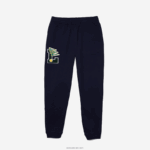 Lacoste דגלונים l badge מכנסי אימונית צמר DZ4D0D1168 כחול כהה 166 גברים - Image 4
