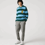 Lacoste דגלונים l badge מכנסי אימונית צמר DZ4D0D1169 סיני אפור 1vq גברים - Image 6